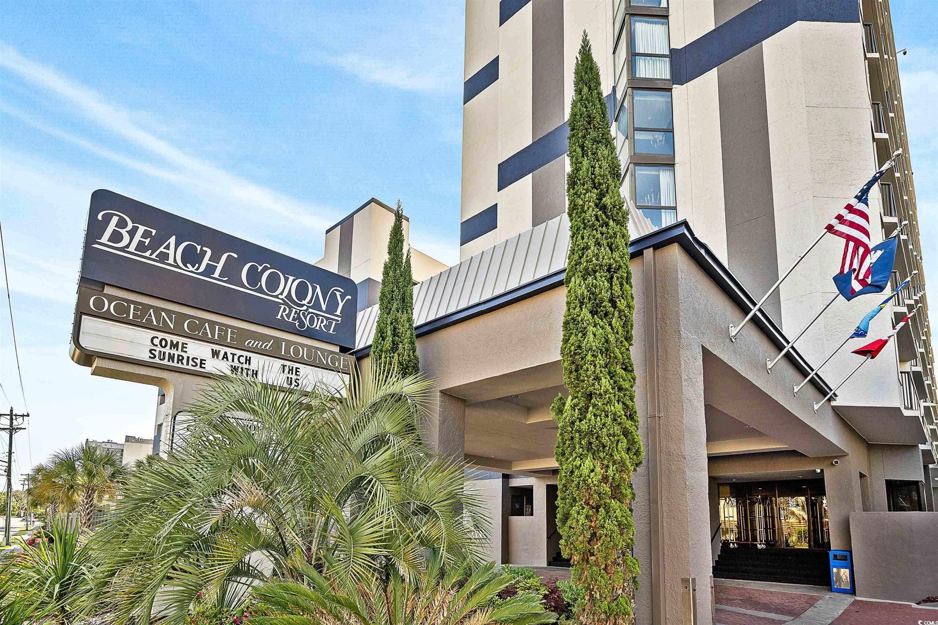 5308 North Ocean Boulevard, Unit 2006 Myrtle Beach, SC 29577 - Photo 37 of 37 Exterior view with resort sign
