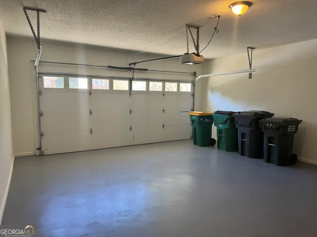 a view of a garage room