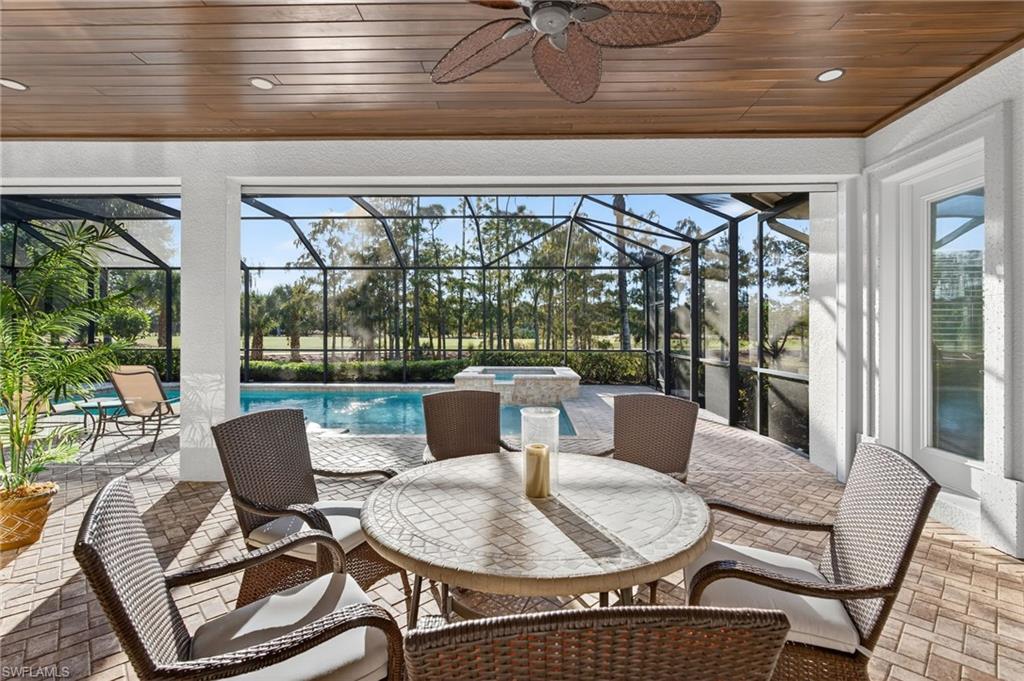 a outdoor view with a sitting space