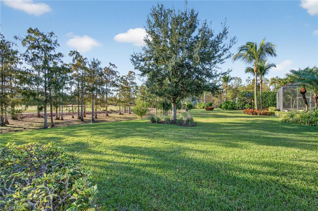 14495 Marsala Way Naples, FL 34109 - Photo 37 of 45 a big yard with lots of green space and trees