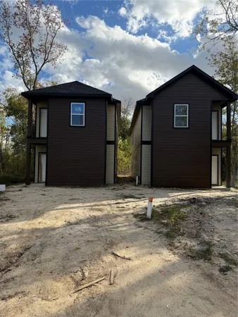 a backyard of a house