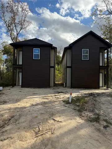 a backyard of a house