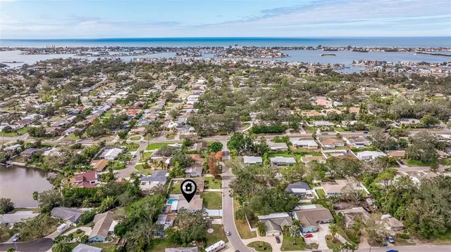 an aerial view of multiple house