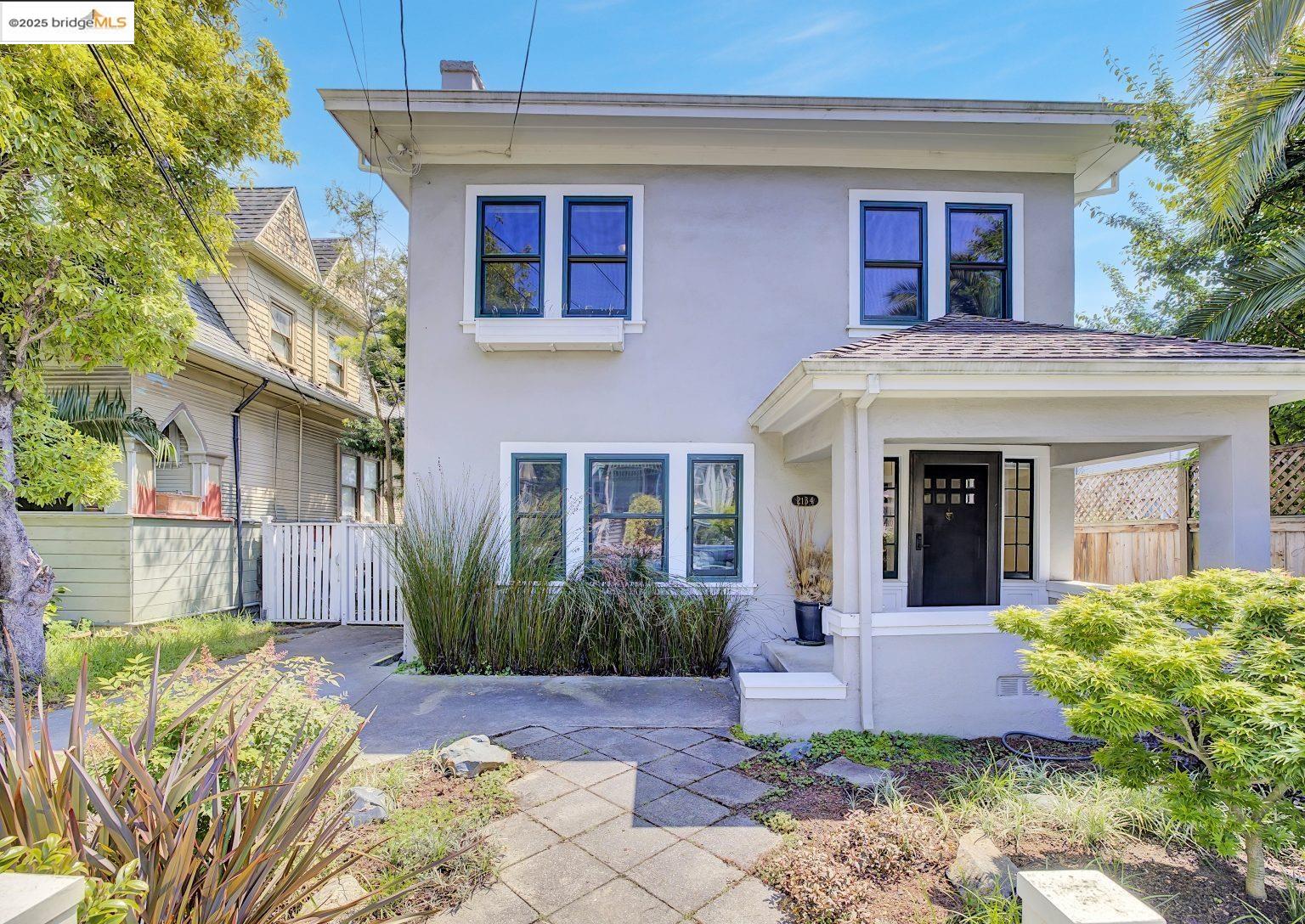 a front view of a house