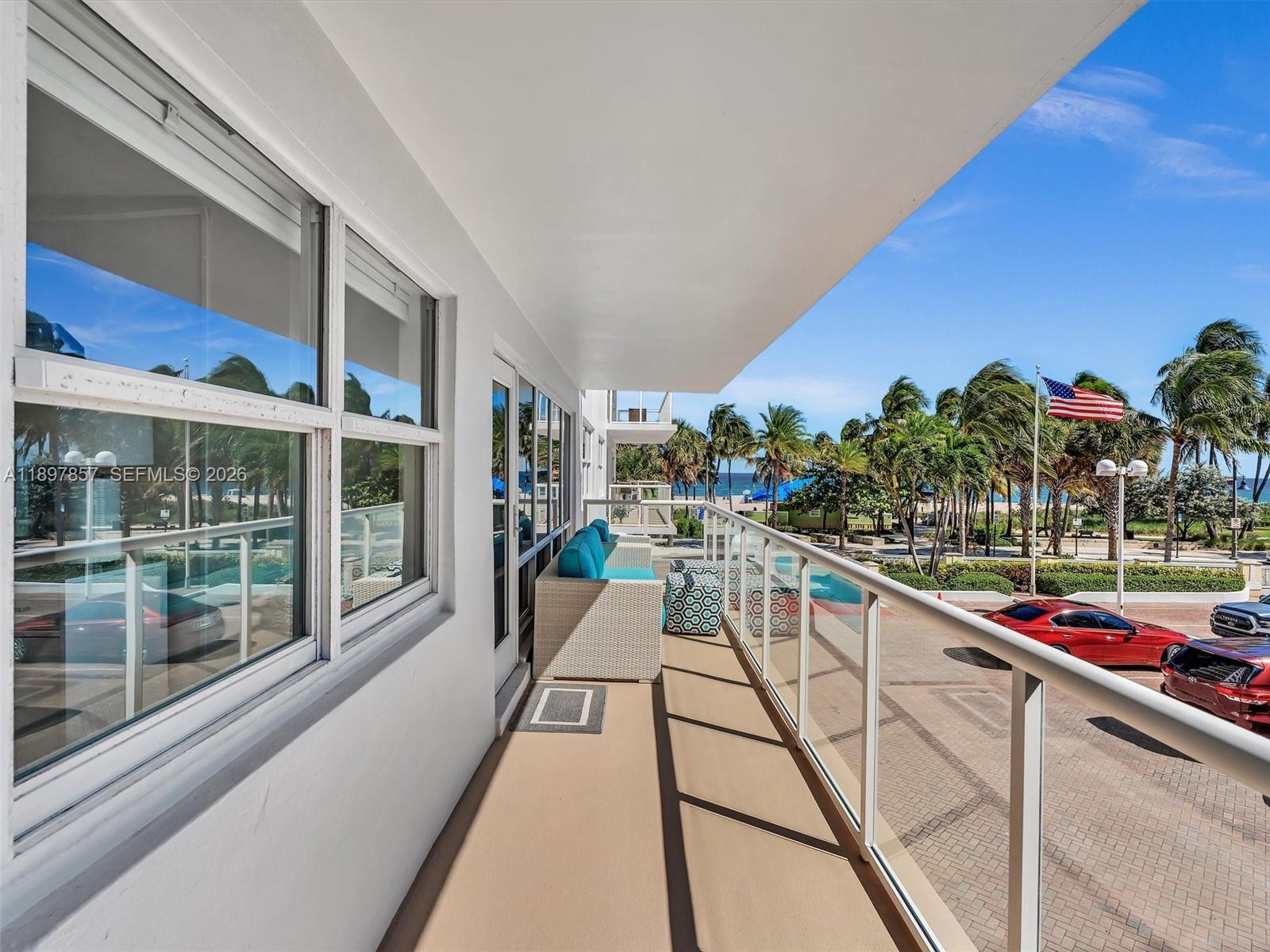 111 North Pompano Beach Boulevard, Unit 308 Pompano Beach, FL 33062 - Photo 27 of 50 a view of swimming pool with outdoor seating and city view