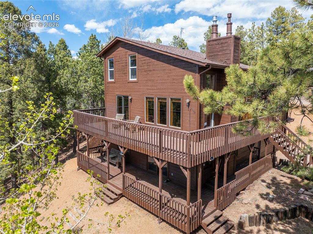 265 Homestead Road Divide, CO 80814 - Photo 7 of 50 Double wrap-around decks provide access to the views and natural surroundings from every level!