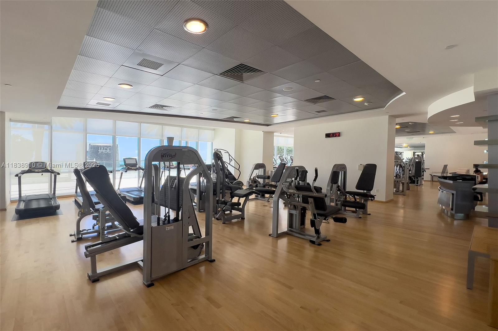 1331 Brickell Bay Drive, Unit 2909 Miami, FL 33131 - Photo 40 of 48 a view of a room with gym equipment