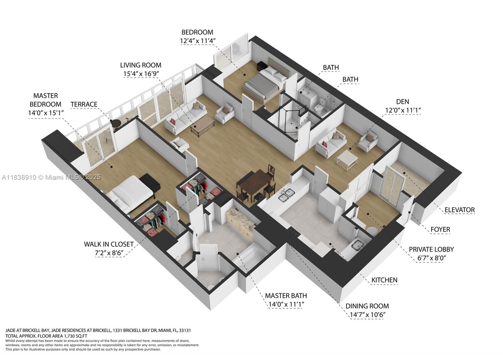 1331 Brickell Bay Drive, Unit 2909 Miami, FL 33131 - Photo 48 of 48 an aerial view of a house