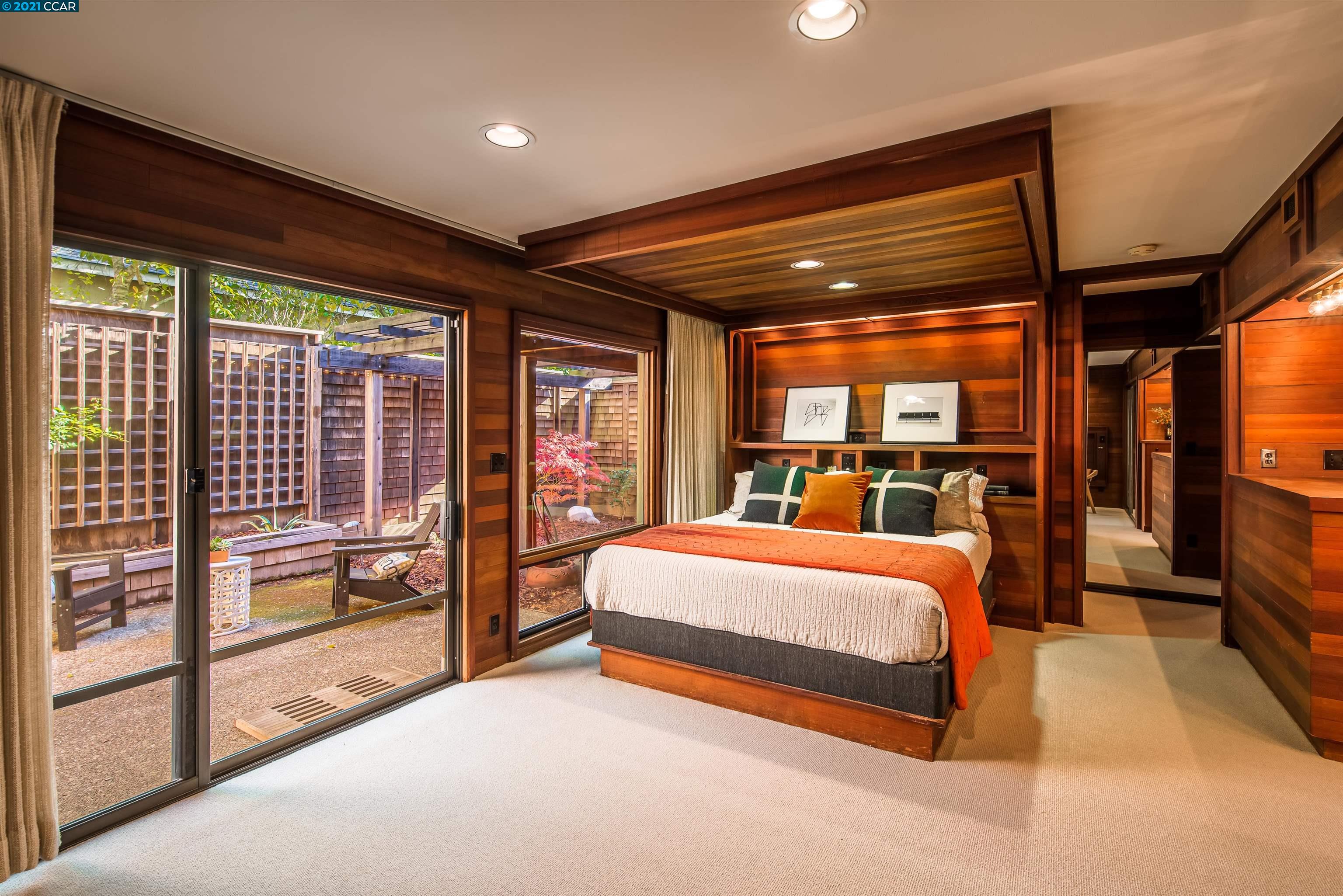 Pine Lane Lafayette, CA 94549 - Photo 20 of 39 a spacious bedroom with a large bed and a large window