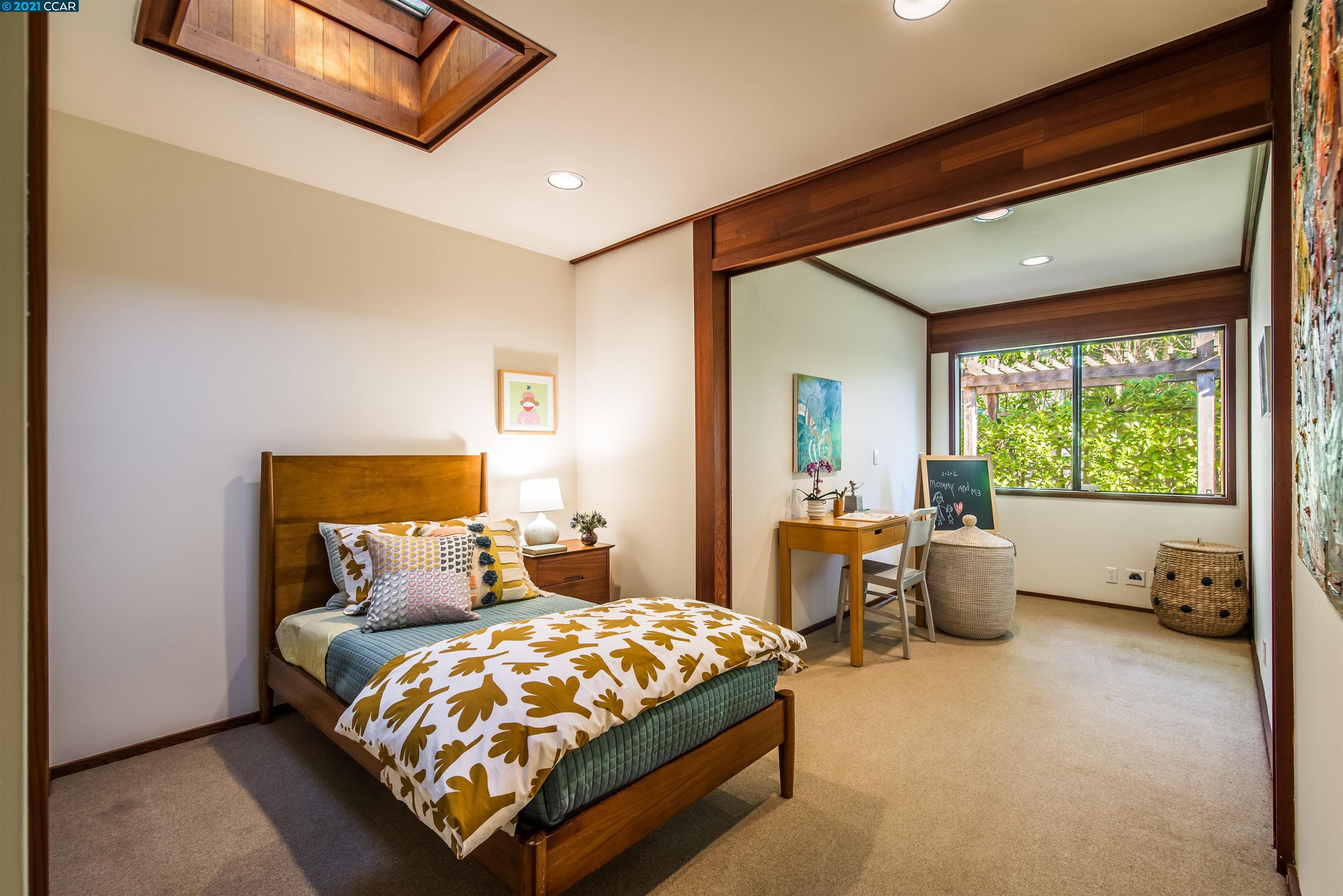 Pine Lane Lafayette, CA 94549 - Photo 24 of 39 a bed sitting in a bedroom next to a window