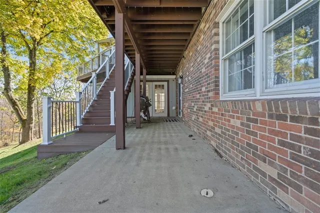a view of front door of house