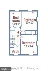 122 Hopkins Road Baltimore, MD 21212 - Photo 30 of 30 Upper Level Floor Plan