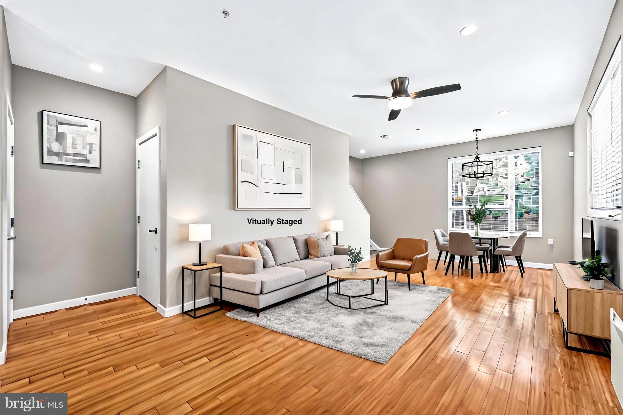 1724 Tulip Street Philadelphia, PA 19125 - Photo 22 of 53 Living room virtually staged
