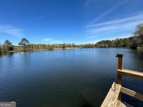a view of lake and mountain