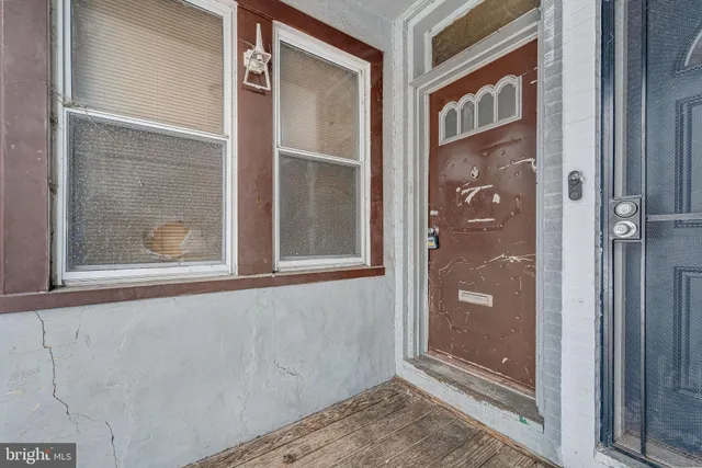 a view of front door