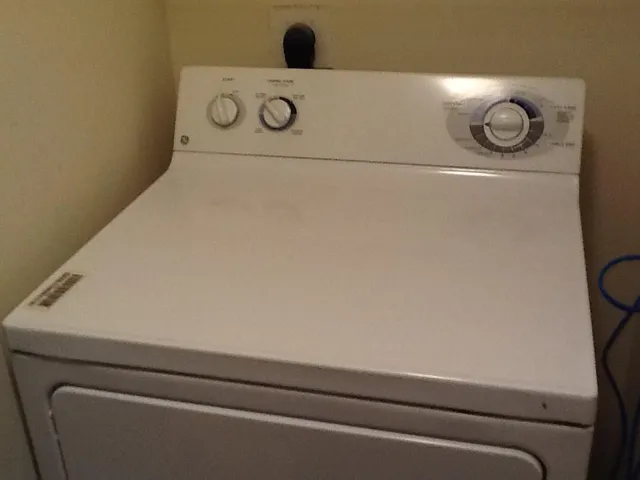 a close up view of washer and dryer