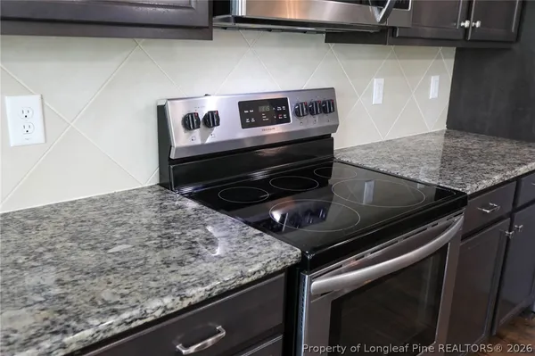 a close view of stove