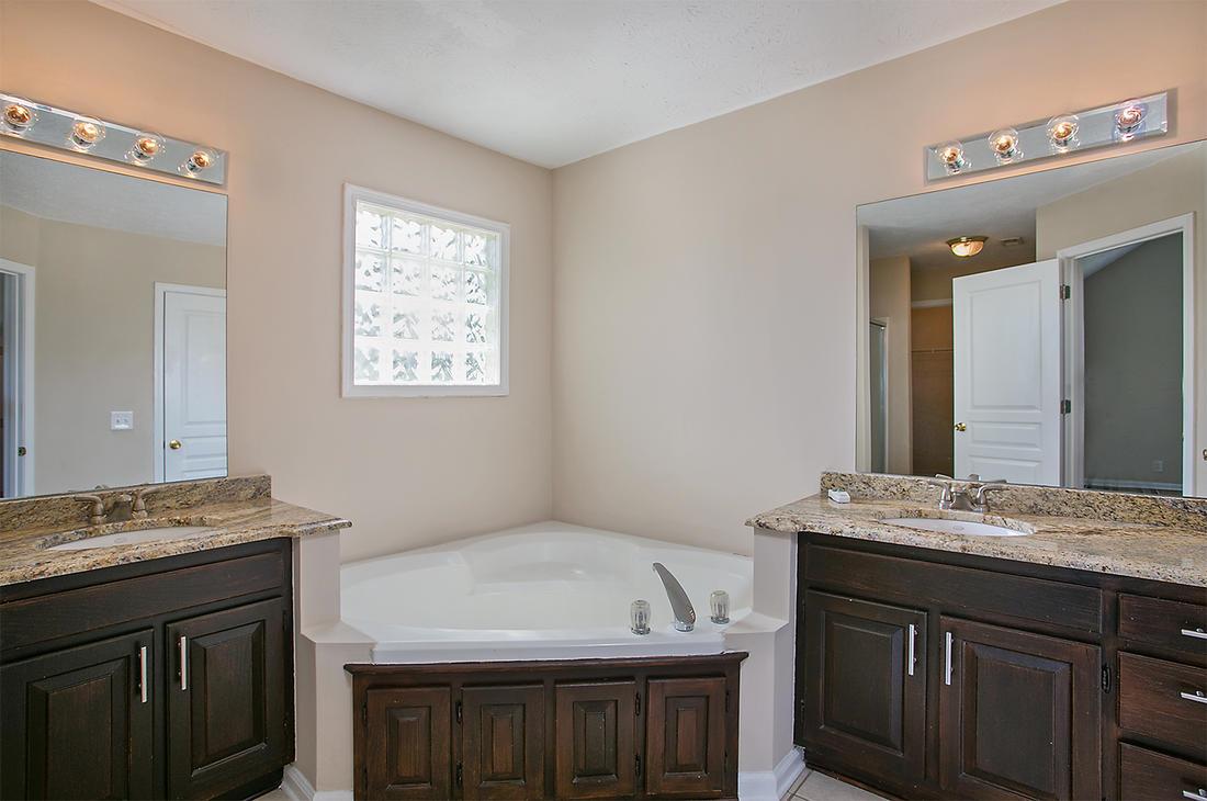 1228 Hunters Point Lane Spring Hill, TN 37174 - Photo 8 of 23 a bathroom with a sink a vanity and a mirror