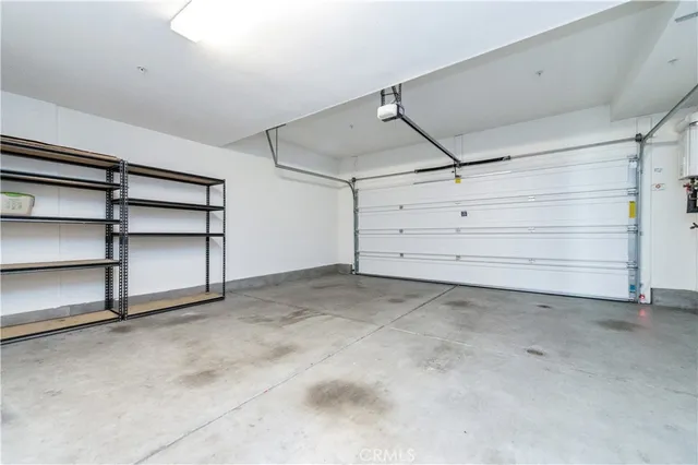 a view of room and garage