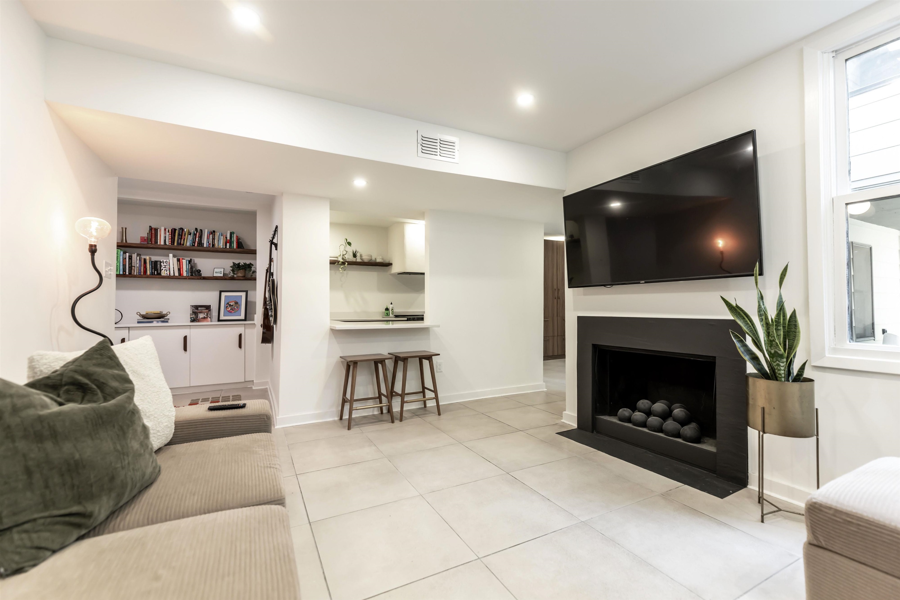 8461 Rothchild Road, Unit 37 Germantown, TN 38139 - Photo 5 of 28 Living room featuring recessed lighting and modern large format tile