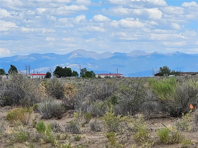 a view of a outdoor space with mountain view