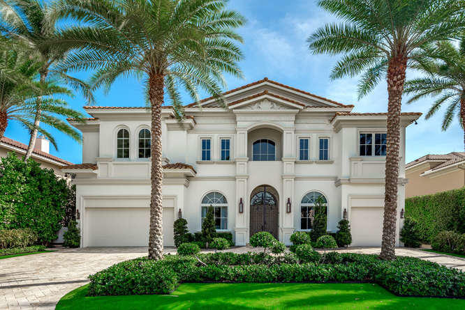 620 Golden Harbour Drive Boca Raton, FL 33432 - Photo 11 of 45 a view of white house with a yard and potted plants