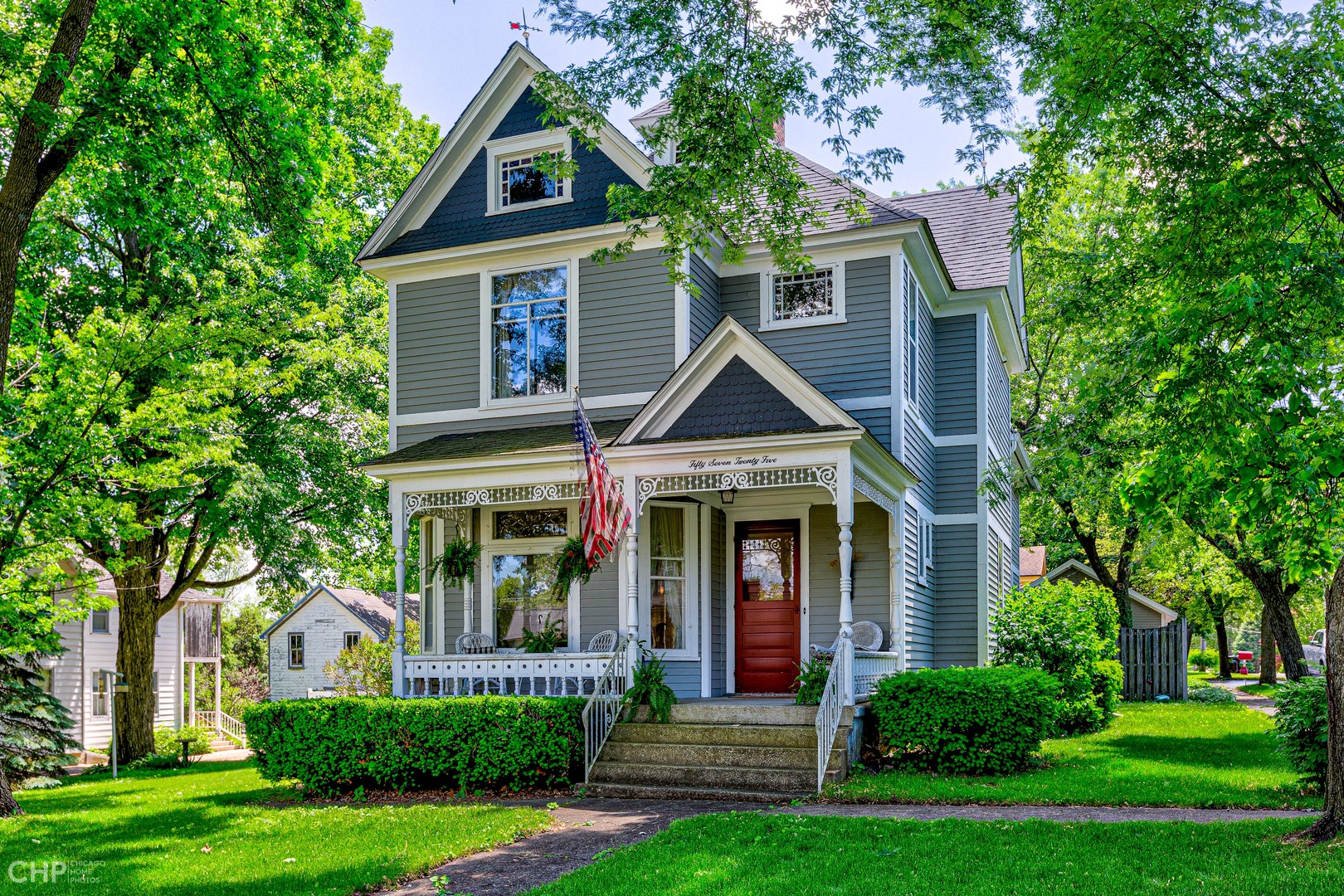 front view of house with a yard