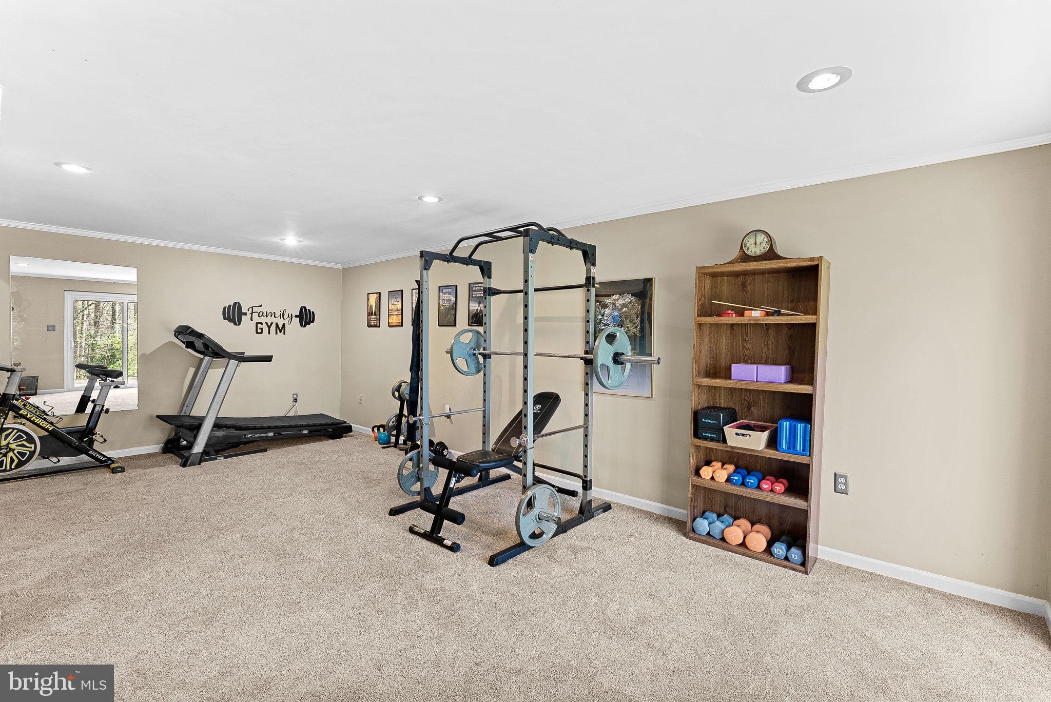 2804 Bree Hill Road Oakton, VA 22124 - Photo 41 of 46 a view of a room with gym equipment