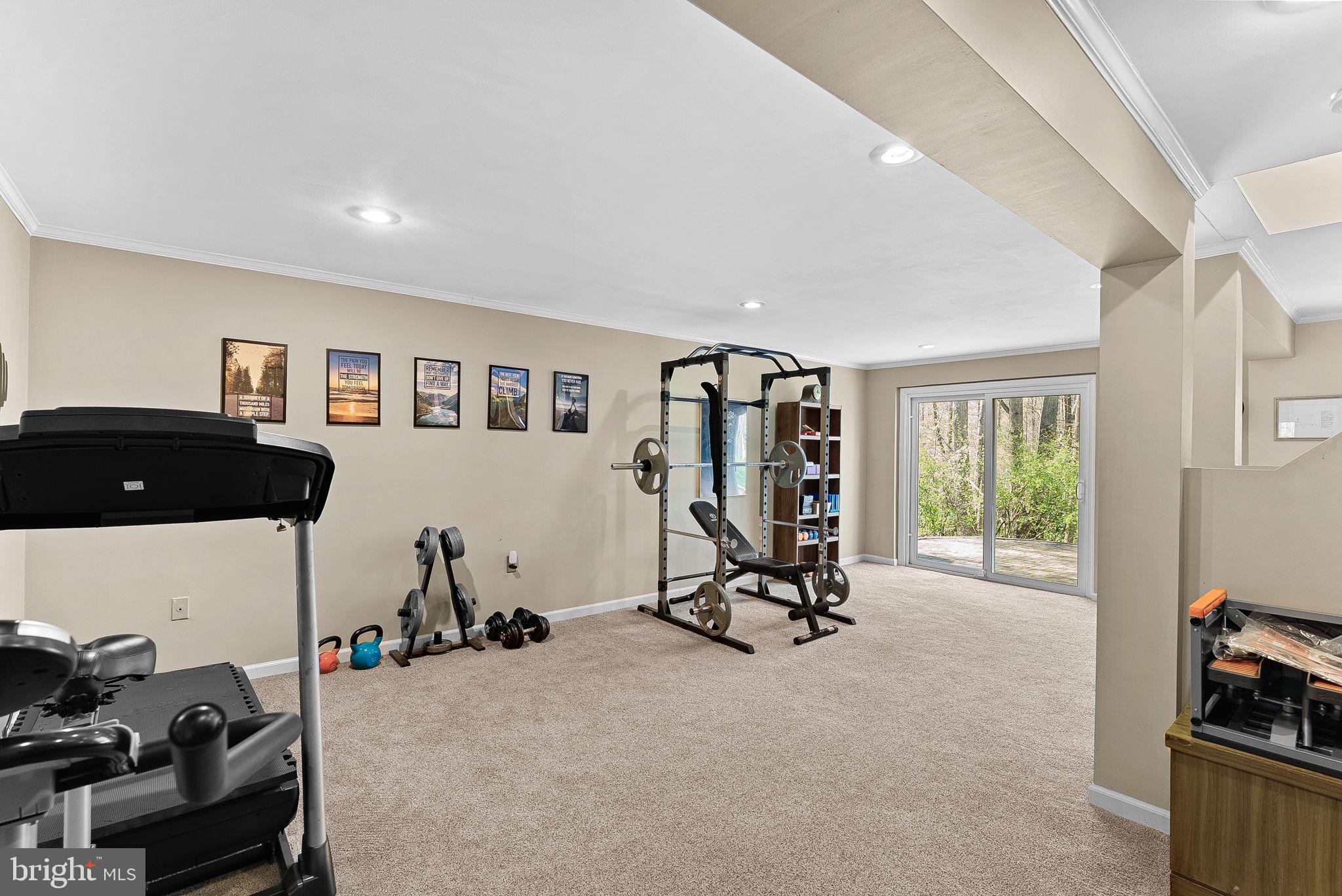 2804 Bree Hill Road Oakton, VA 22124 - Photo 42 of 46 a view of a room with gym equipment