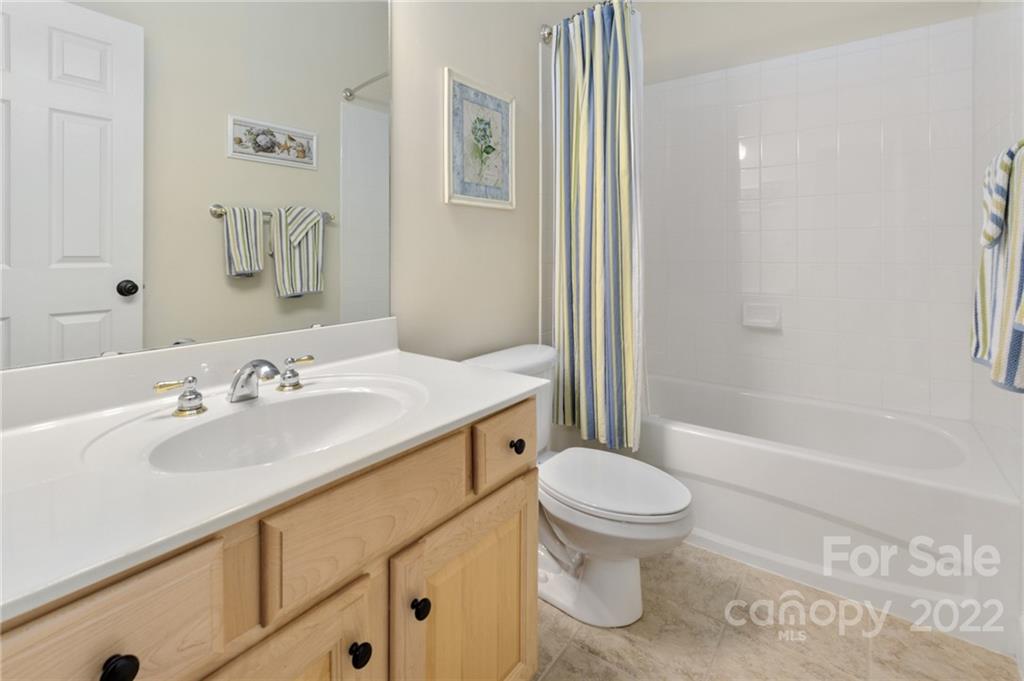 389 Third Baxter Street Fort Mill, SC 29708 - Photo 27 of 48 a bath room with a toilet a sink and a bath tub
