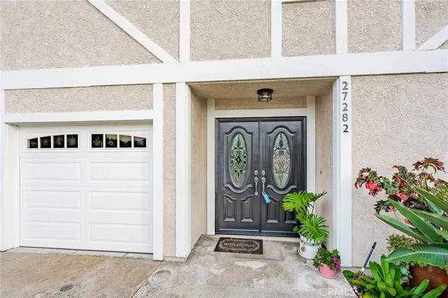 a front view of a house