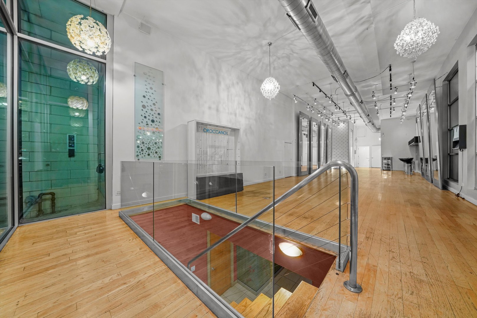 1412 West Division Street, Unit C1 Chicago, IL 60642 - Photo 27 of 28 a room with pool table and glass door