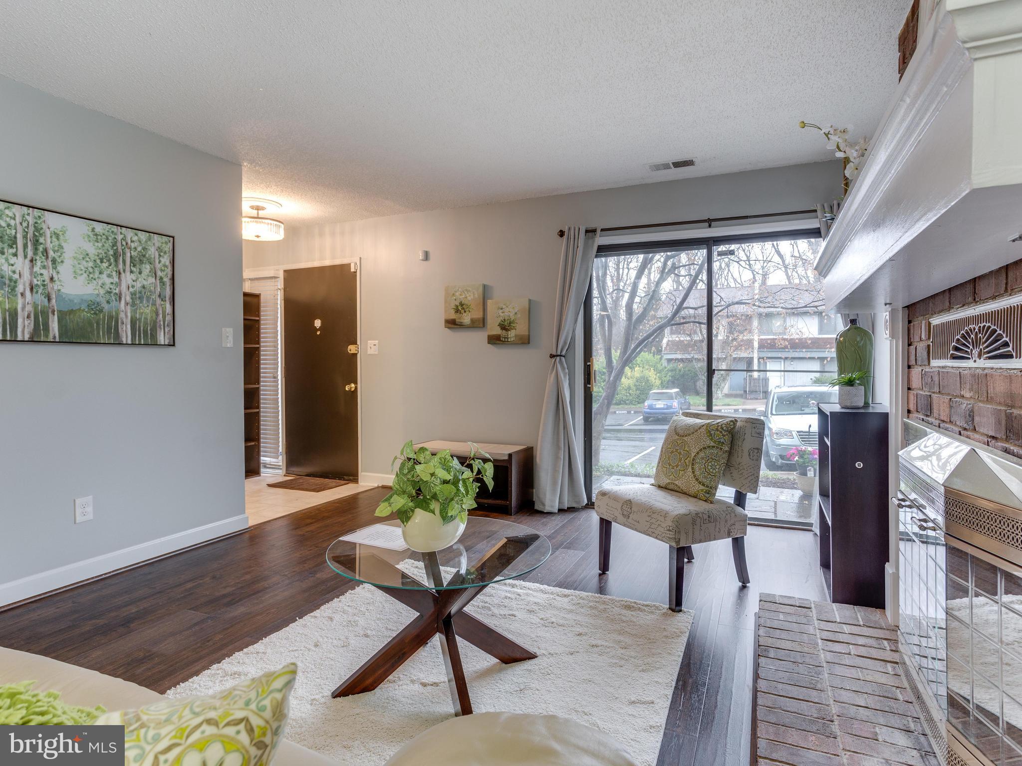 2217 Coppersmith Square Reston, VA 20191 - Photo 4 of 30 Living Room. Large with WB fireplace