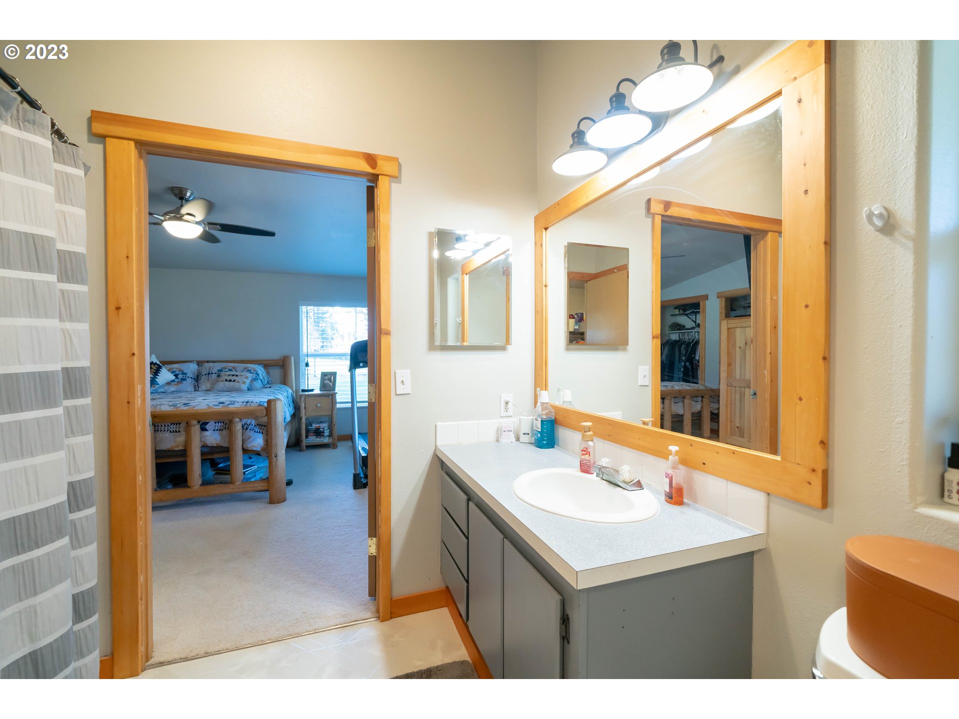 40766 North Mowitch Lyons, OR 97358 - Photo 12 of 31 a bathroom with a sink and a mirror