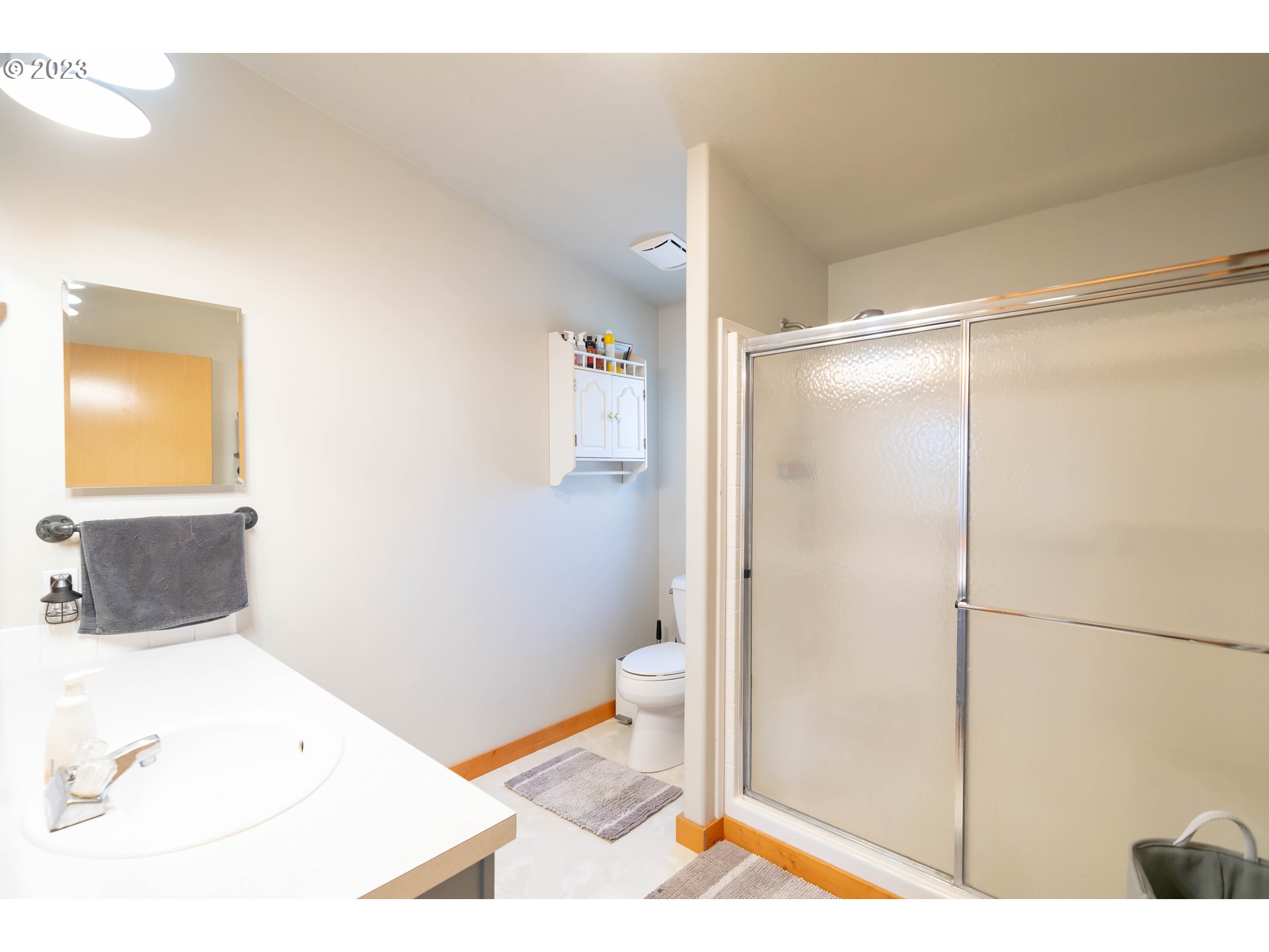 40766 North Mowitch Lyons, OR 97358 - Photo 16 of 31 a bathroom with a sink and a mirror