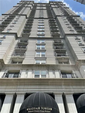 a front view of a building