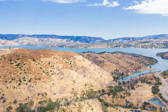 a view of lake and mountain