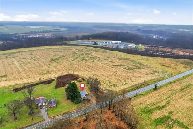 a view of swimming pool with an ocean view