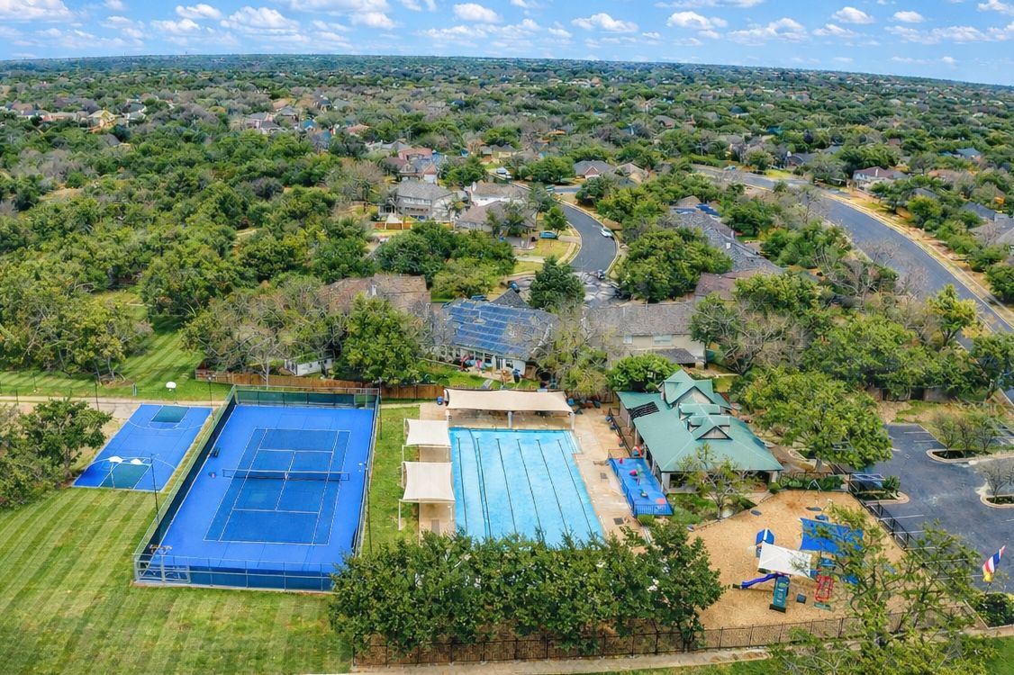 4008 Springwillow Lane Round Rock, TX 78681 - Photo 22 of 29 Aerial view of park, playground and community pool