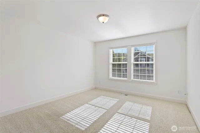 a view of a room with a window