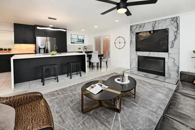 a view of an empty room