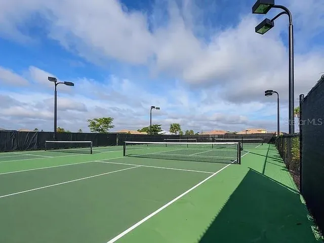 a view of a tennis court