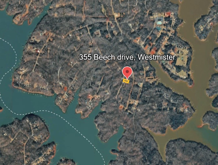355 Beech Drive Westminster, SC 29693 - Photo 3 of 8 This aerial view showcases a desirable lot with convenient lake access.