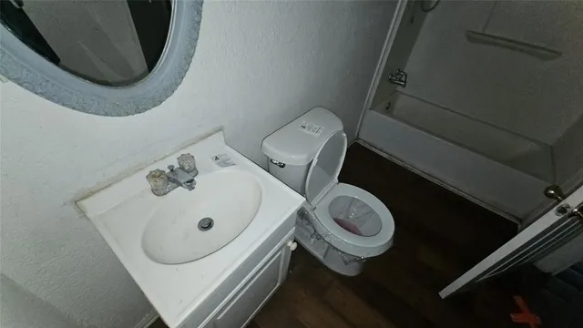 a close up of a bathtub