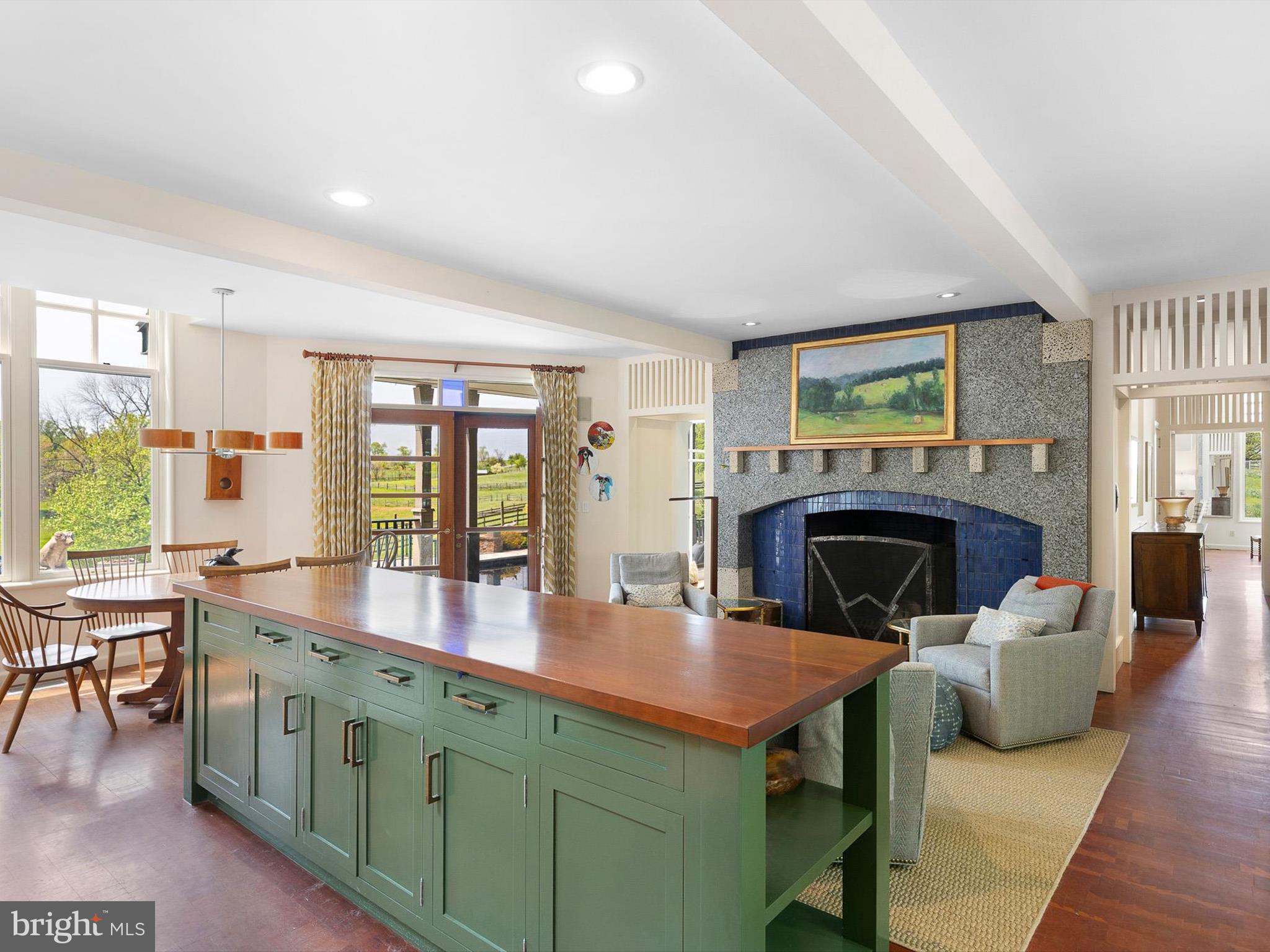 2299 Hilltop View Road Coatesville, PA 19320 - Photo 18 of 96 a kitchen with furniture and a fireplace