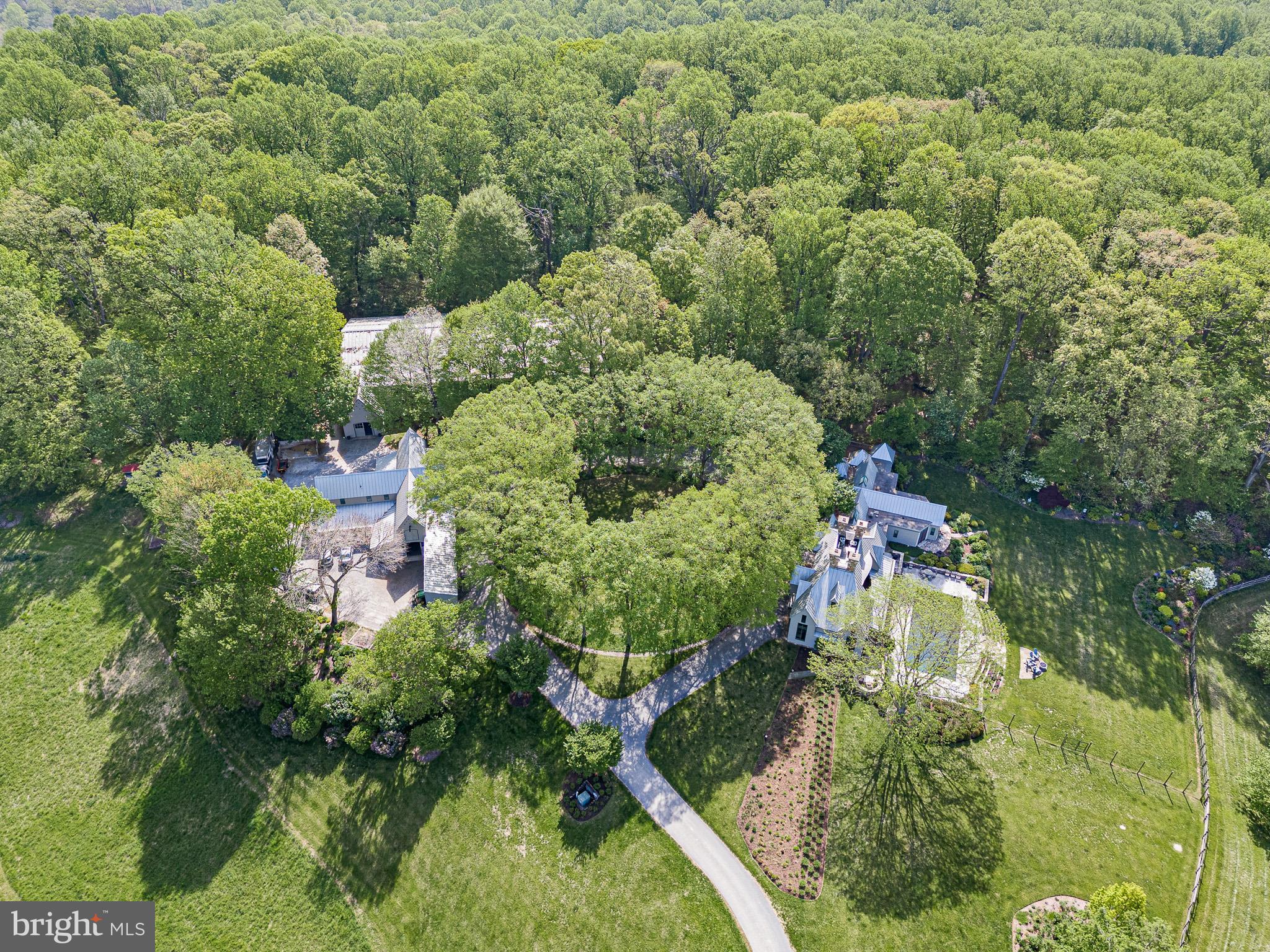 2299 Hilltop View Road Coatesville, PA 19320 - Photo 89 of 96 an aerial view of residential house with outdoor space and trees all around