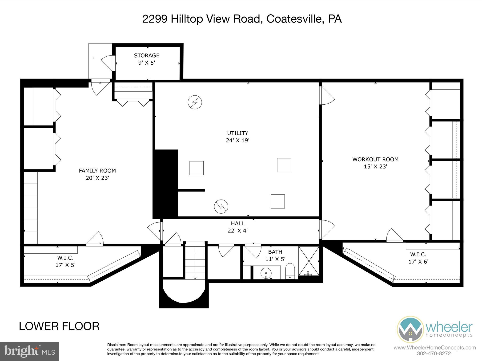 2299 Hilltop View Road Coatesville, PA 19320 - Photo 96 of 96 a picture of a room with lots of cabinet