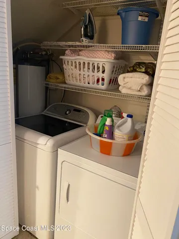 a close view of utility room