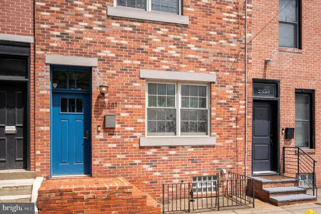 a front view of a house with a window