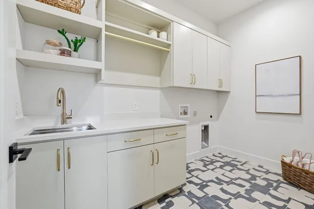 a view of walk in closet with window